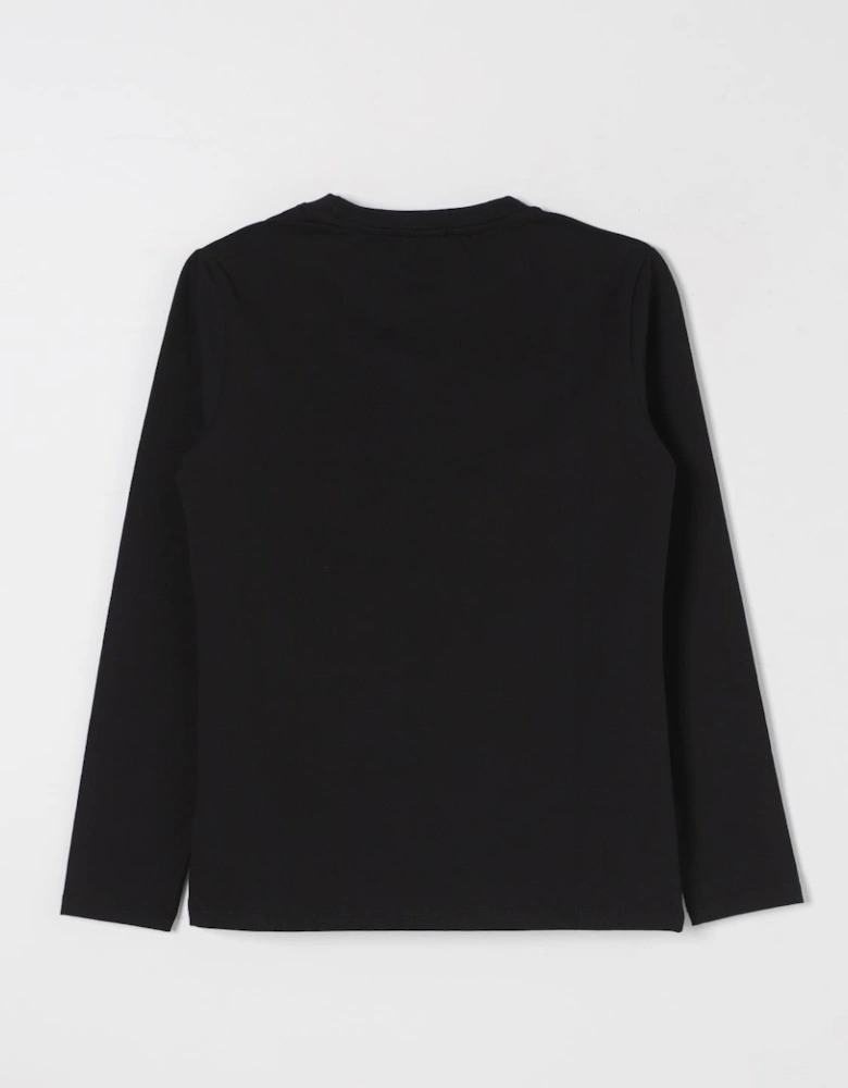 Logo Long Sleeve Knit Top