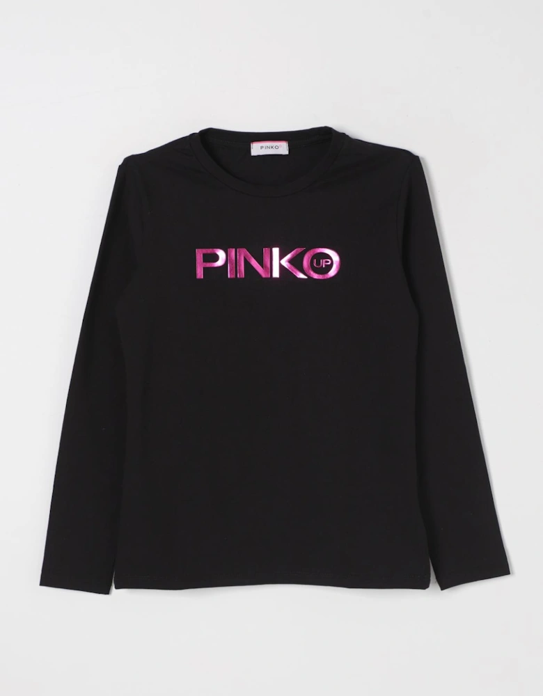 Logo Long Sleeve Knit Top