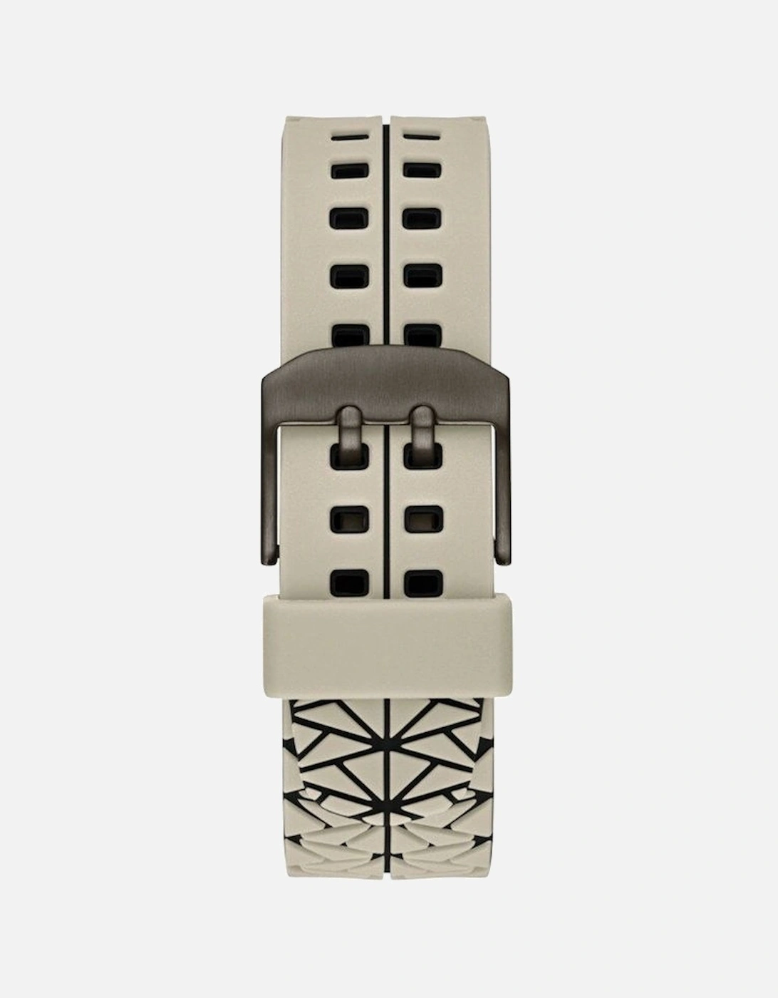 Digital Sport Watch Beige Resin Strap