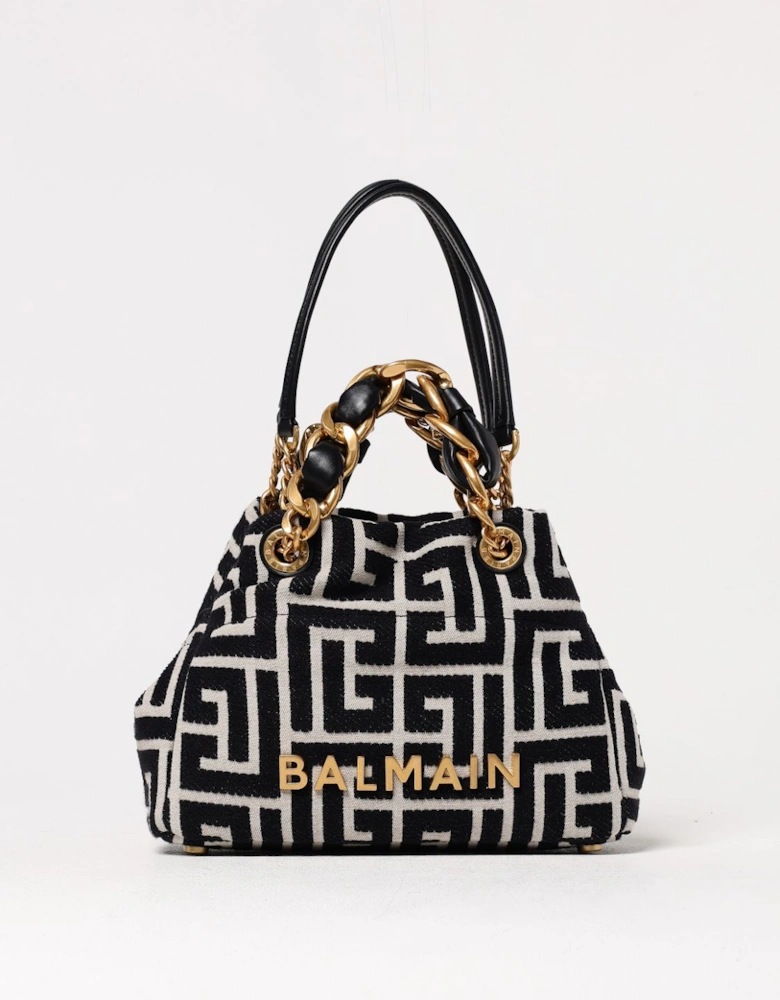 Chain Bumbag Black and White Geometric