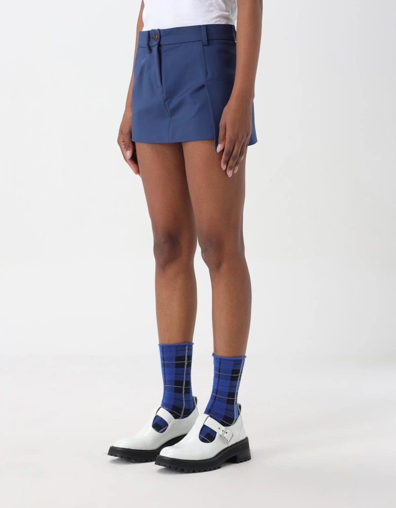 Mini Skirt Asymmetrical Hemline Pocket Detail