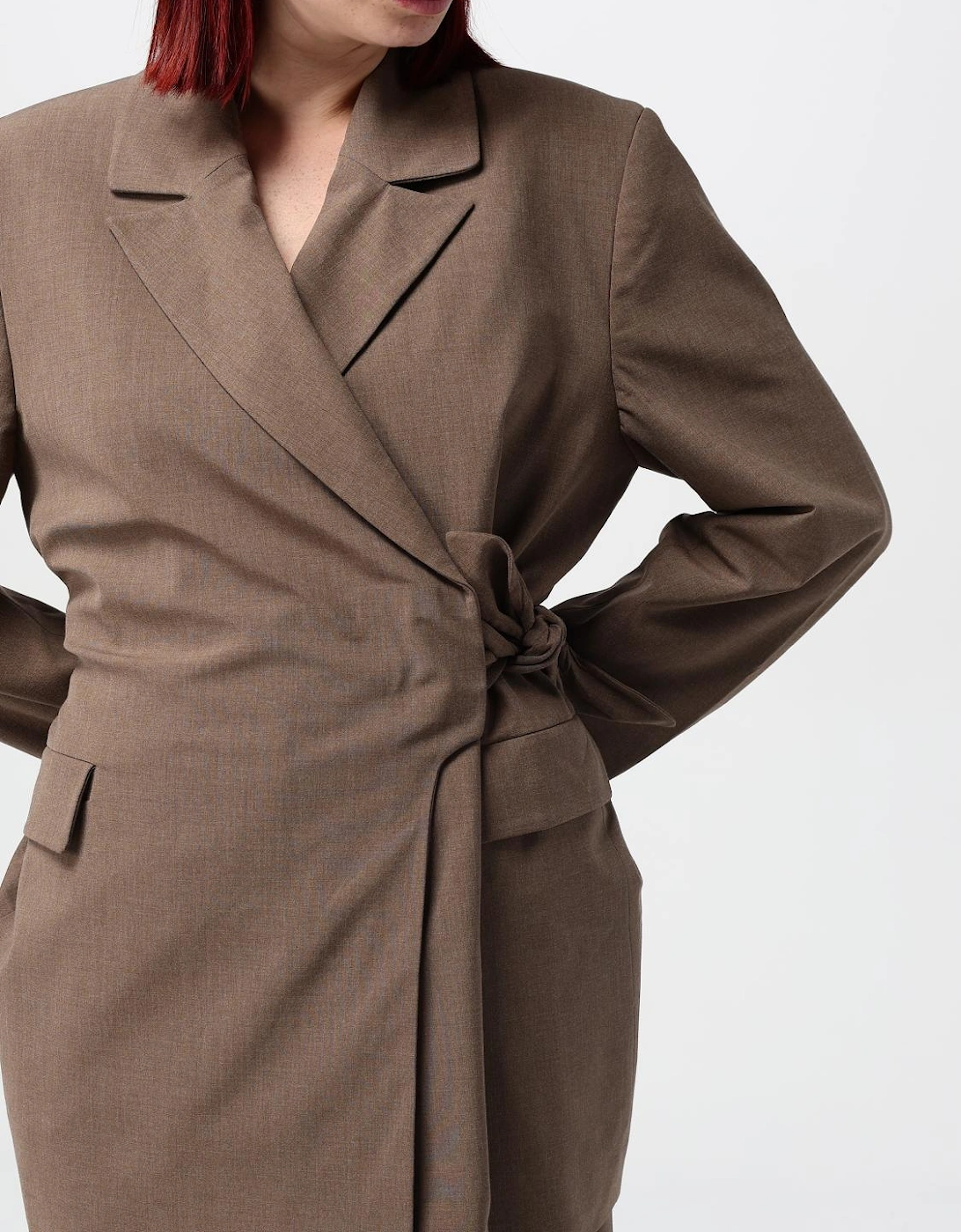 Wrap Blazer Long Sleeves