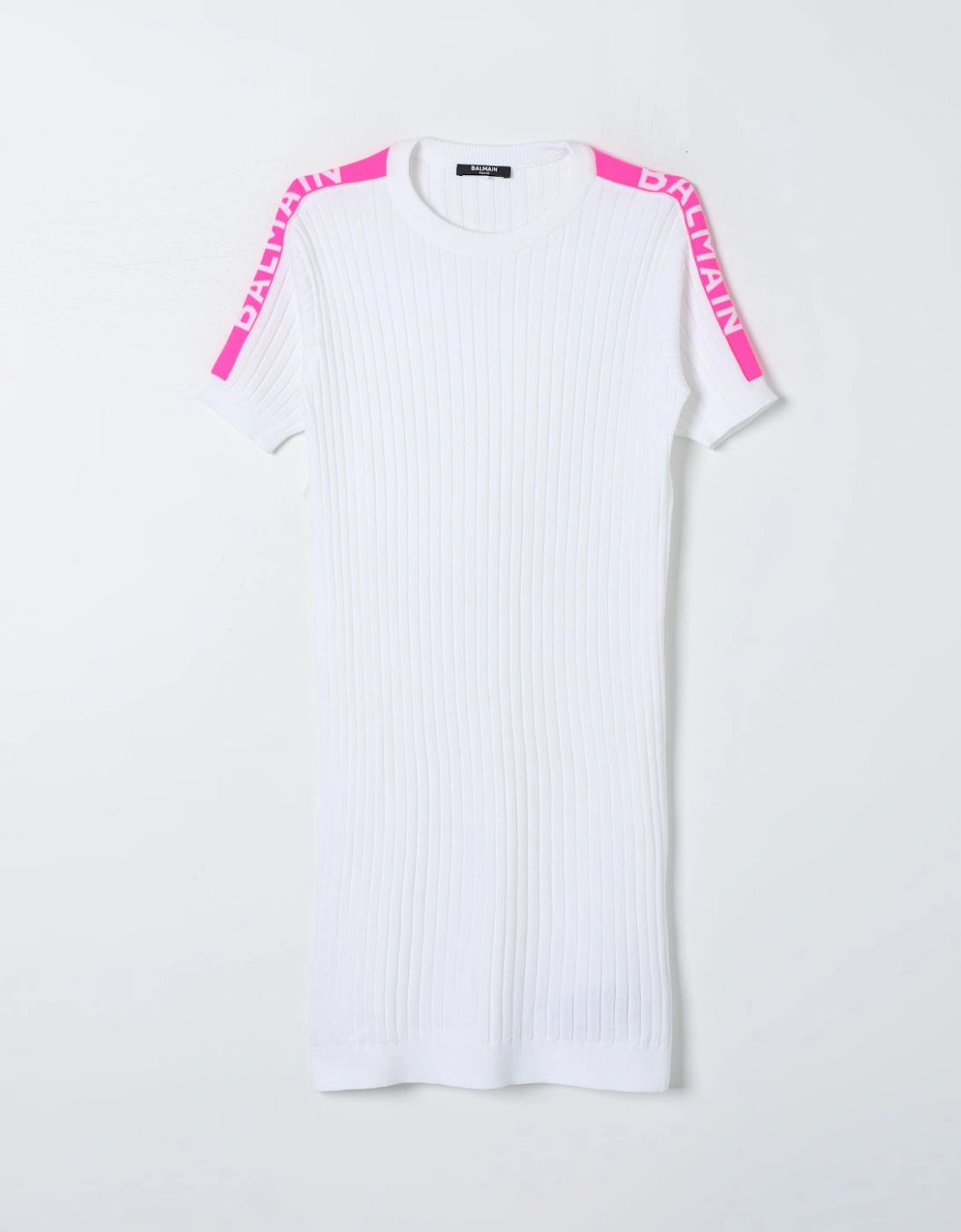 Ribbed Knit Mini Dress Short Sleeves, 4 of 3