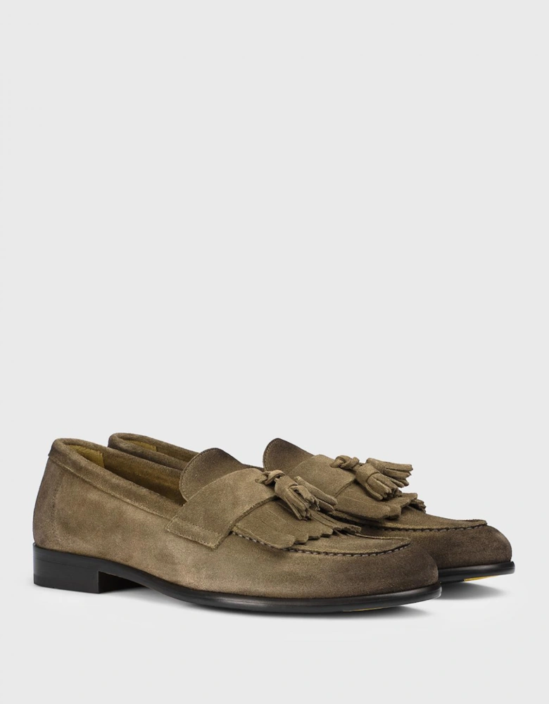 Suede Leather Tassel Loafers