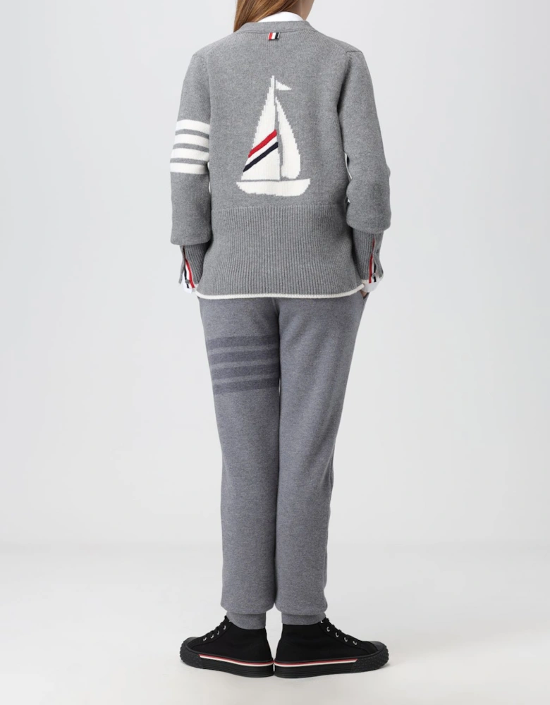 Four Bar Stripe Detail Sweatpants