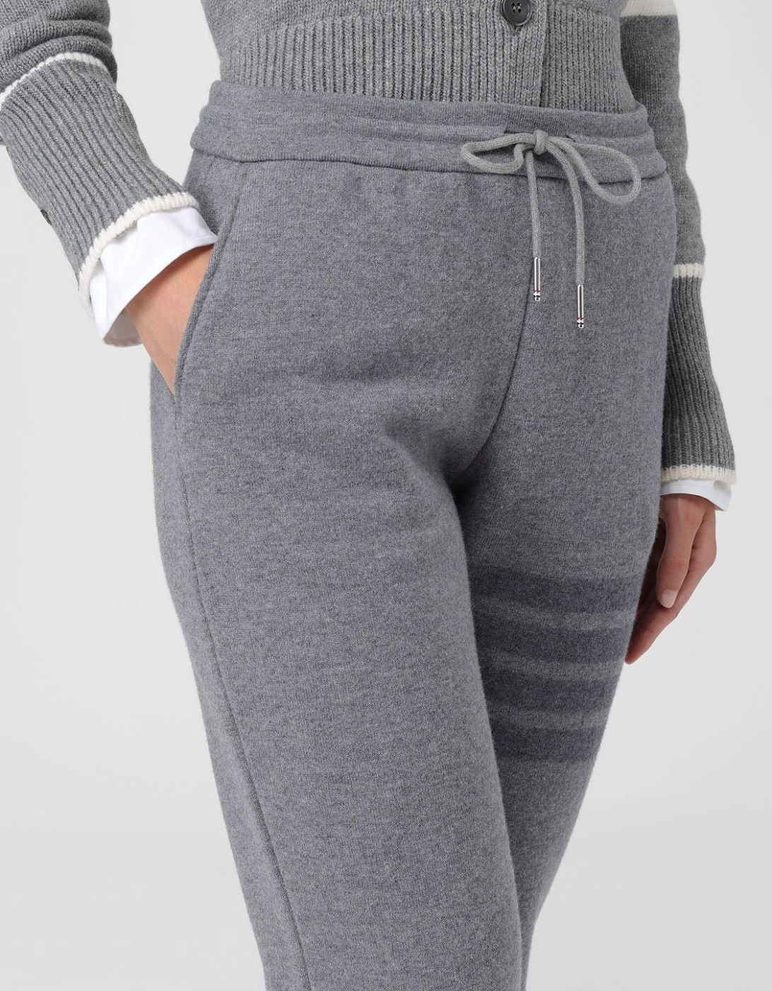 Four Bar Stripe Detail Sweatpants