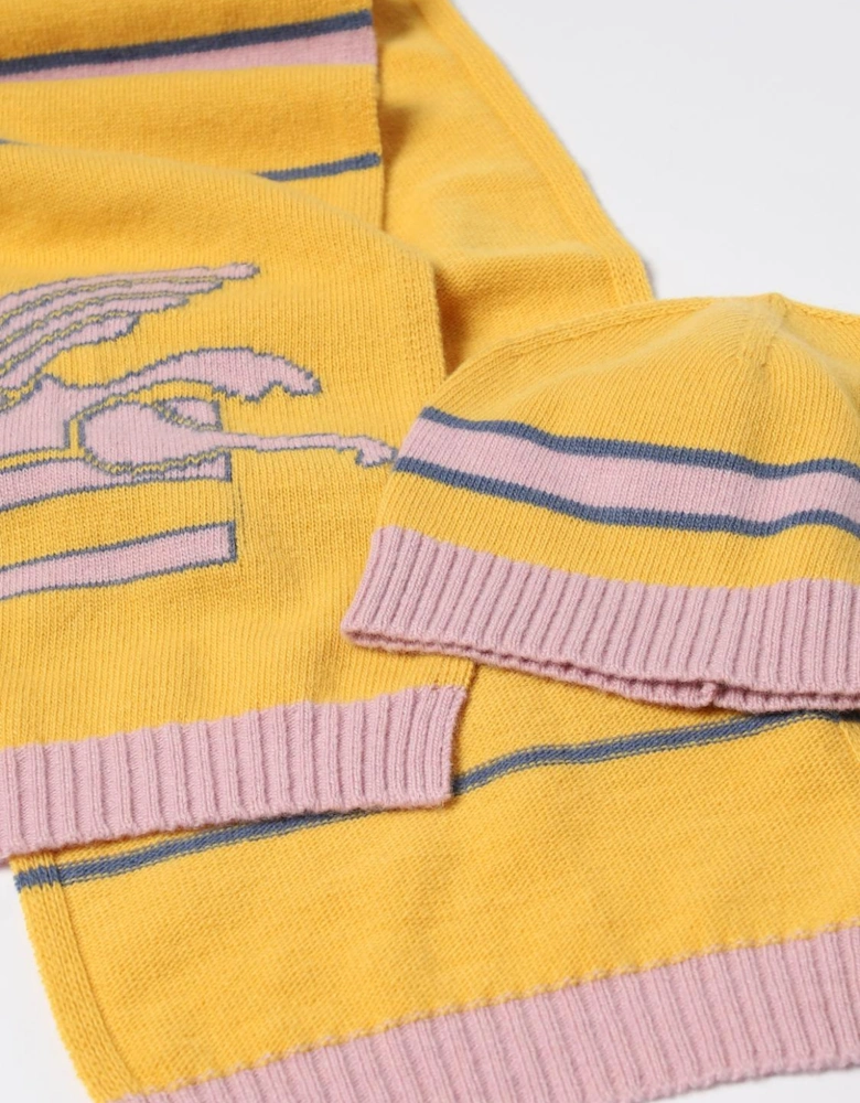 Pegasus Knitted Scarf and Hat Set
