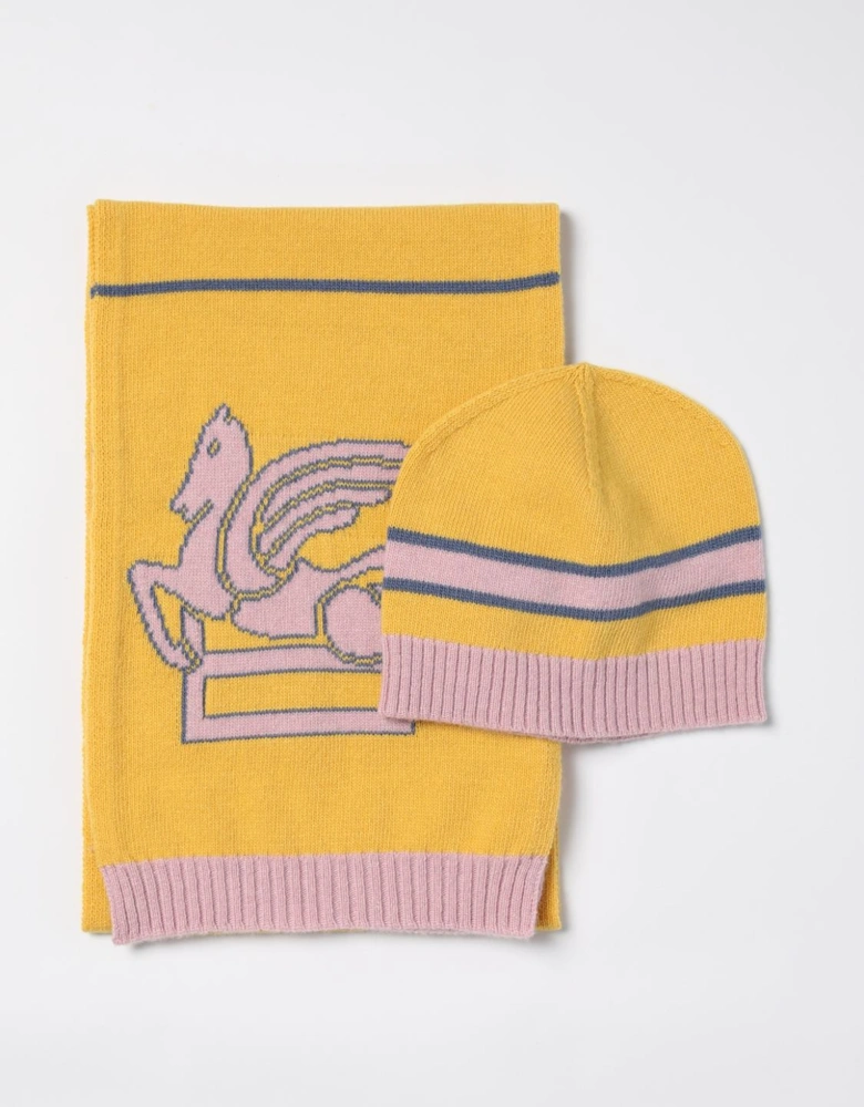 Pegasus Knitted Scarf and Hat Set