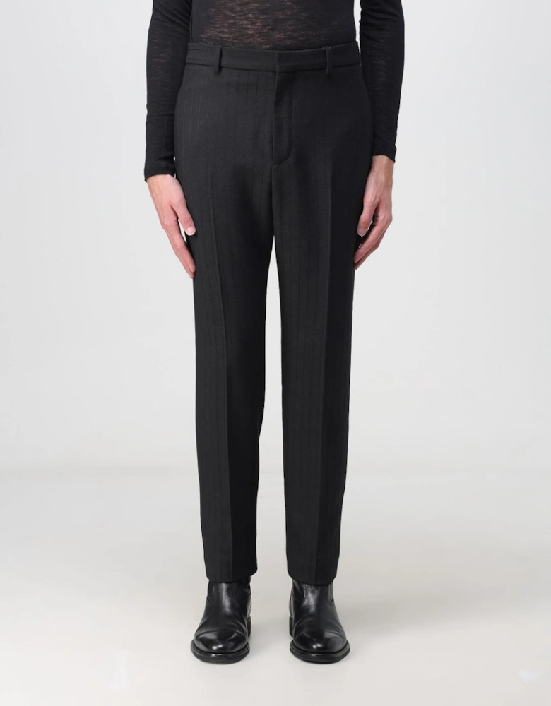 Straight Leg Wool Trousers