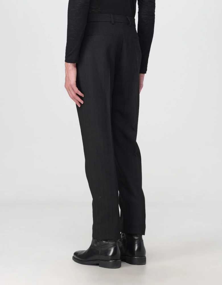 Straight Leg Wool Trousers