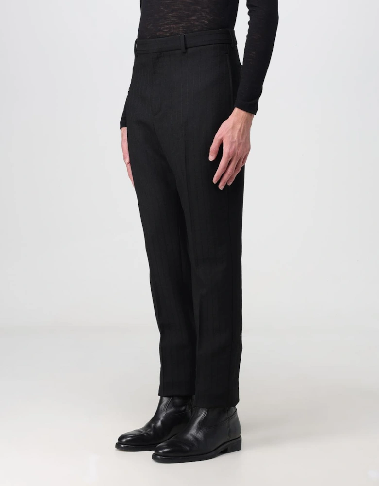 Straight Leg Wool Trousers