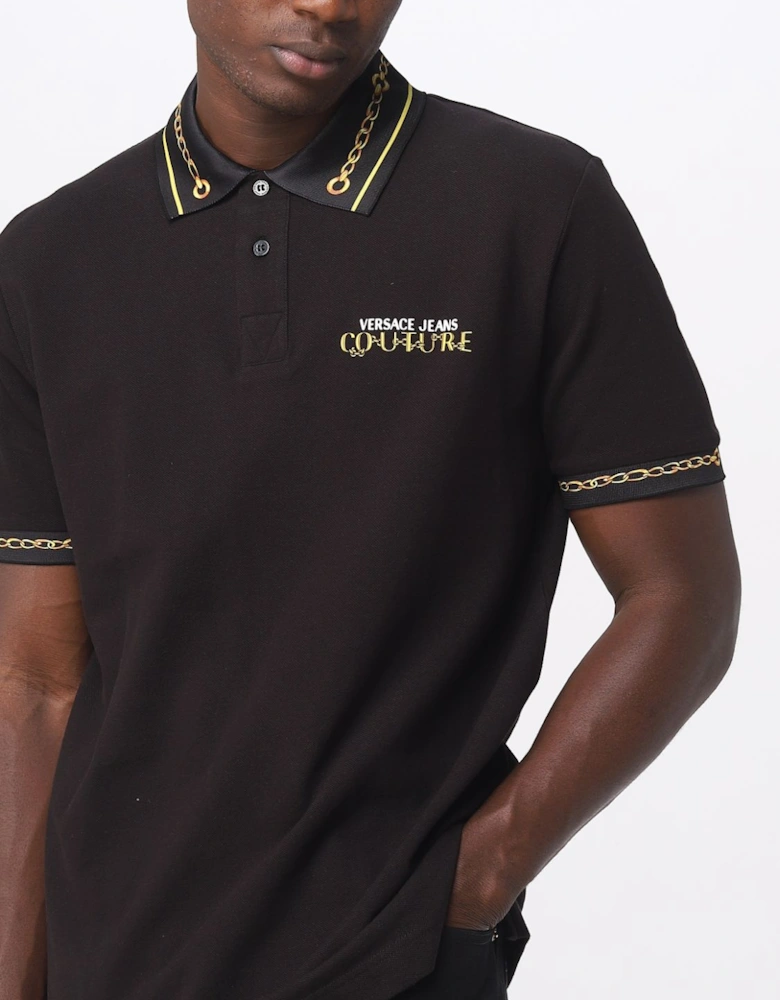 Chain Detail Polo Shirt