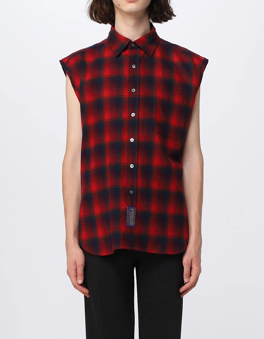 Sleeveless Plaid Cotton Shirt, 6 of 5