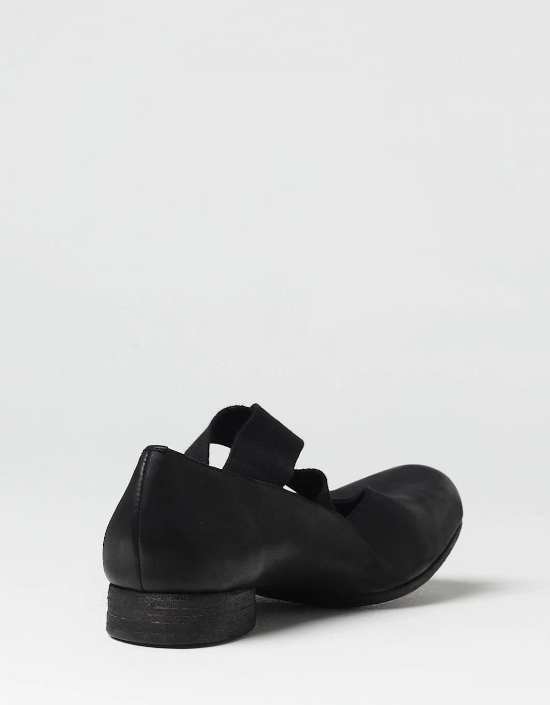 Leather Ballerina Flats Elastic Band