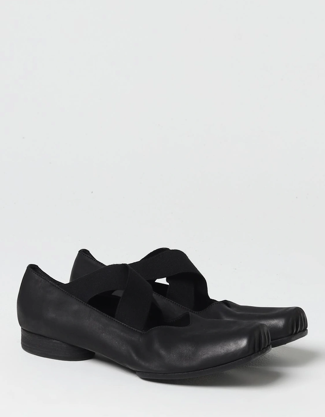 Leather Ballerina Flats Elastic Band