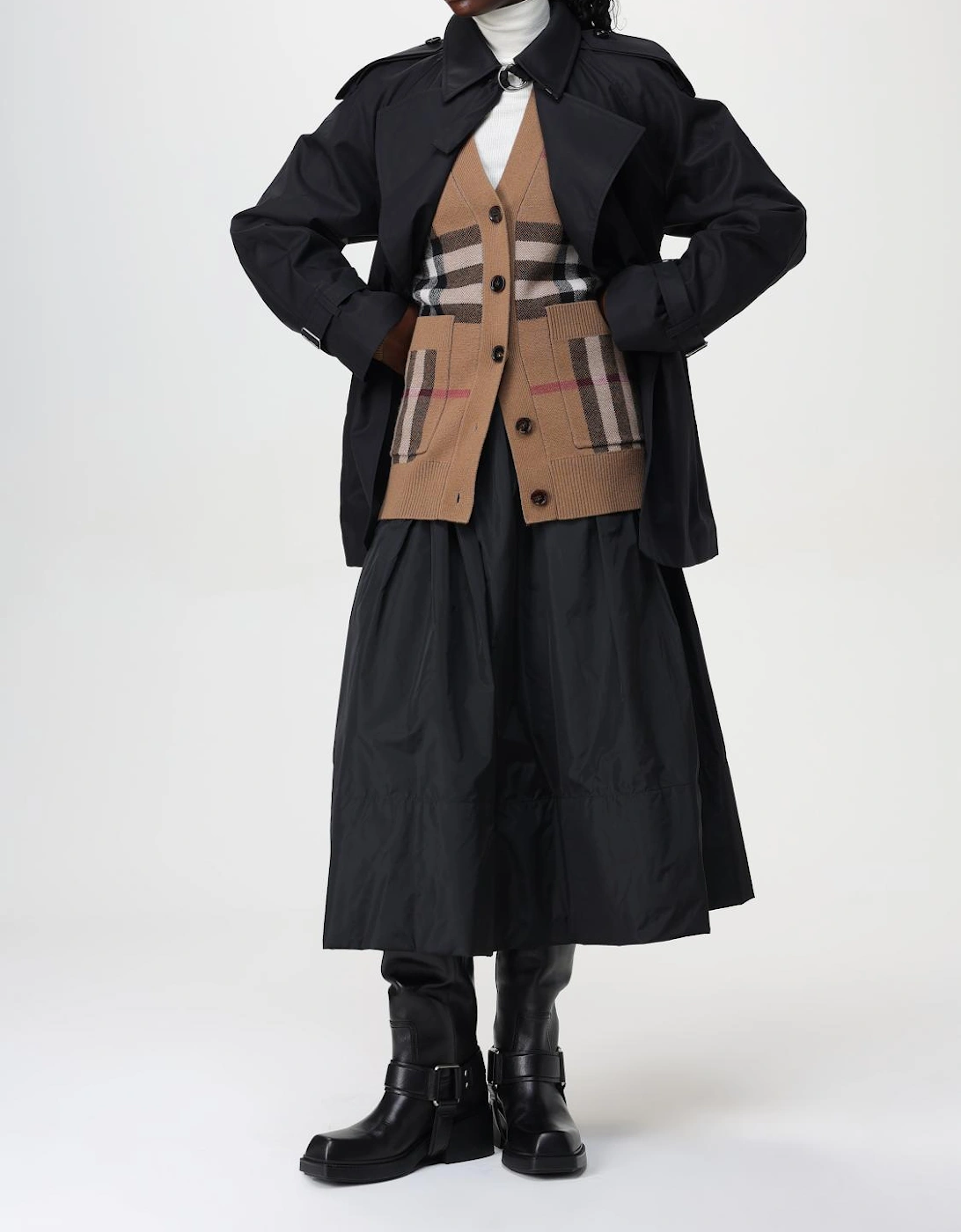 Trench Coat Belted Style