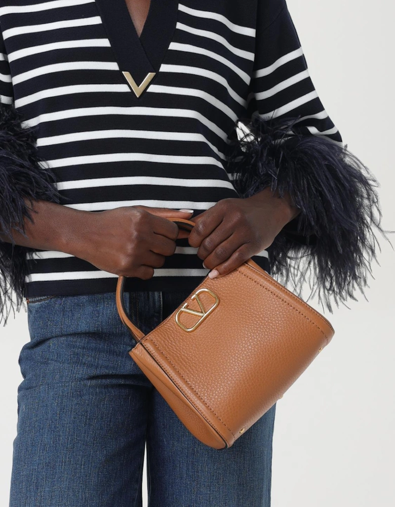 Roman Stud Small Top Handle Bag