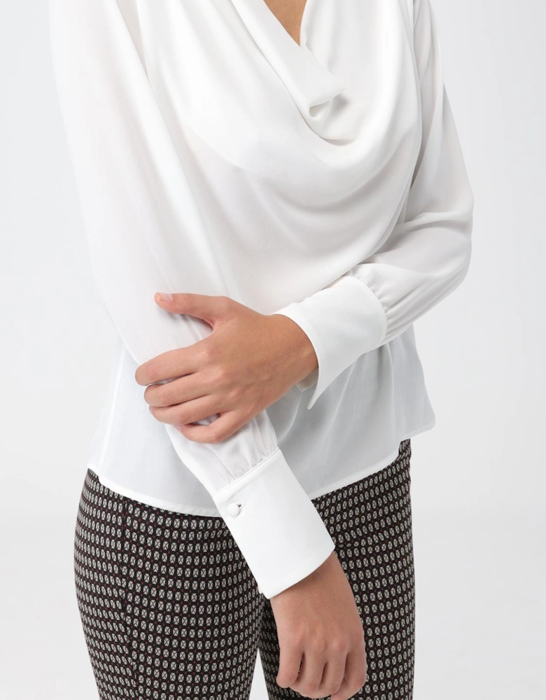 Cowel Neck Long Sleeve Blouse