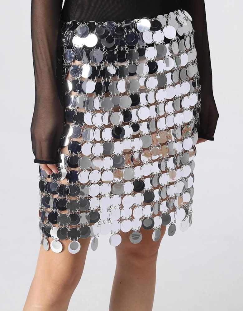 Sequin Mini Skirt