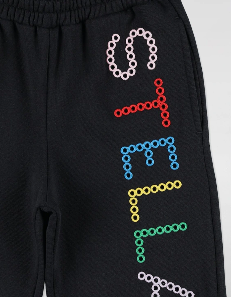 Kids Sweatpants Multicolor Embroidery