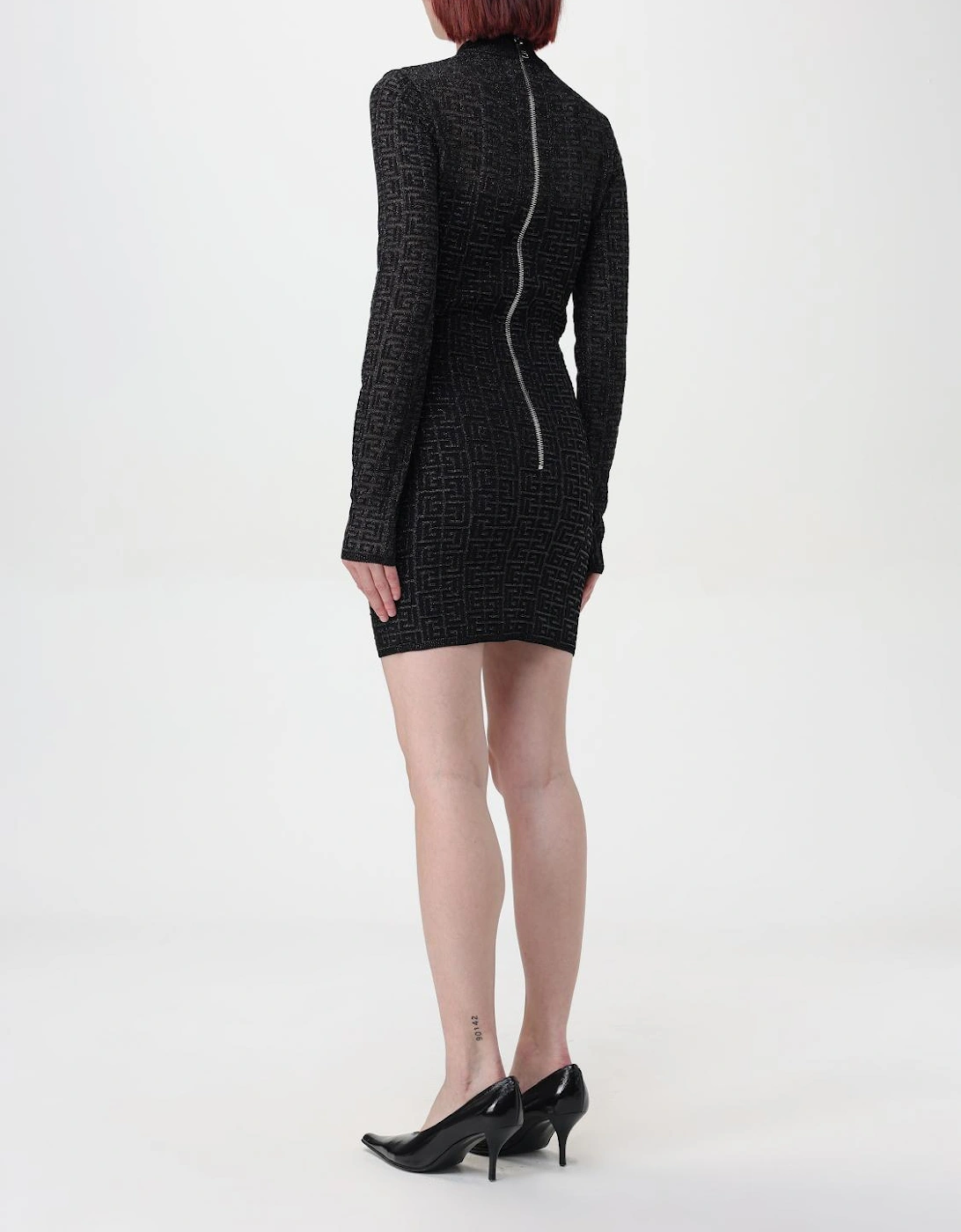 Geometric Knit Mini Dress