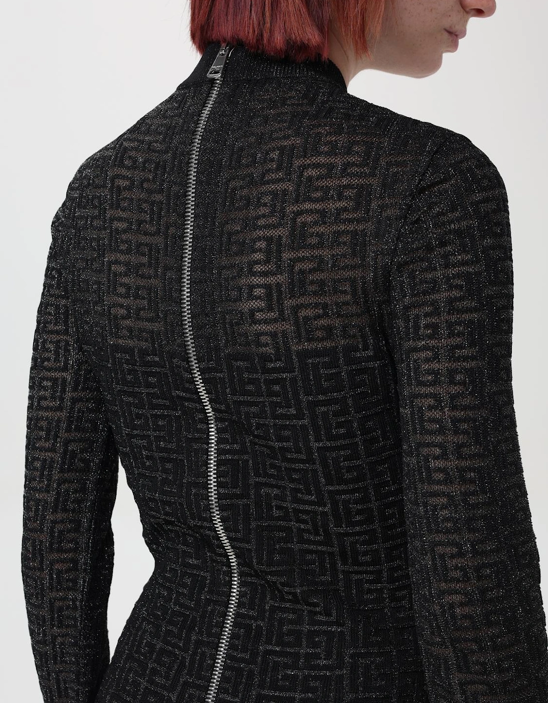 Geometric Knit Mini Dress