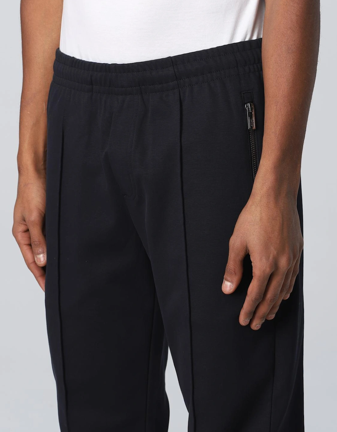 Tailored Cuffed Pants Zip Pockets