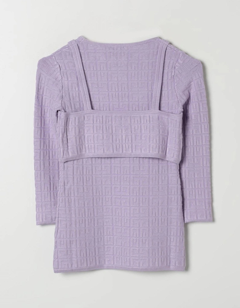 Knitted TwoPiece Set Geometric Pattern