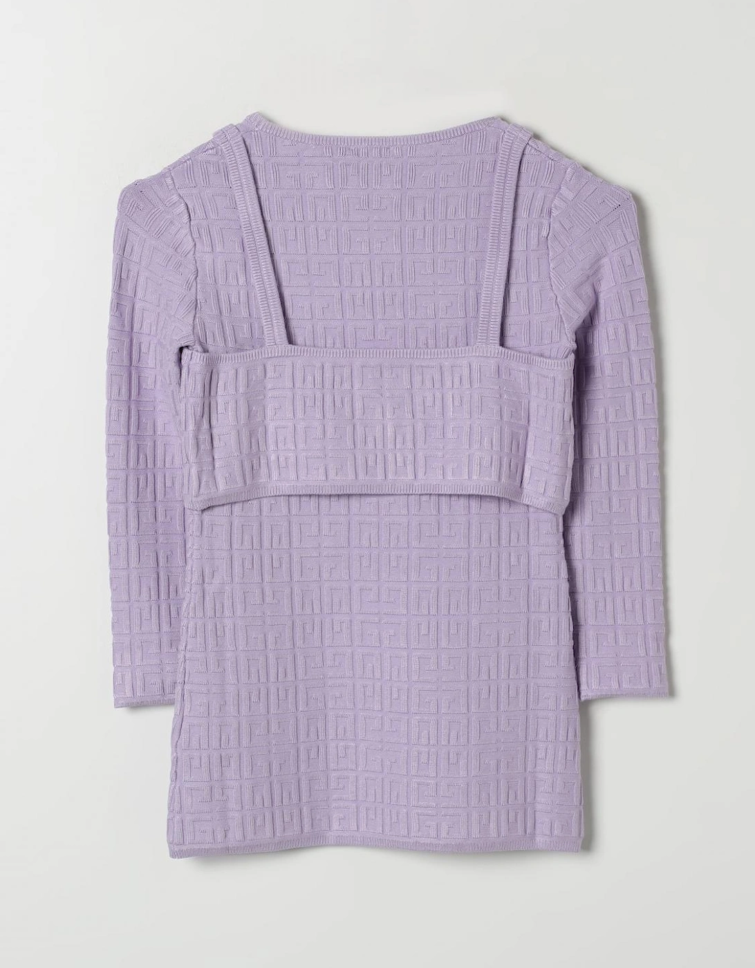 Knitted TwoPiece Set Geometric Pattern