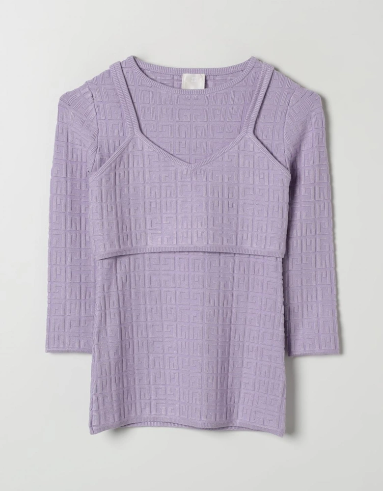 Knitted TwoPiece Set Geometric Pattern