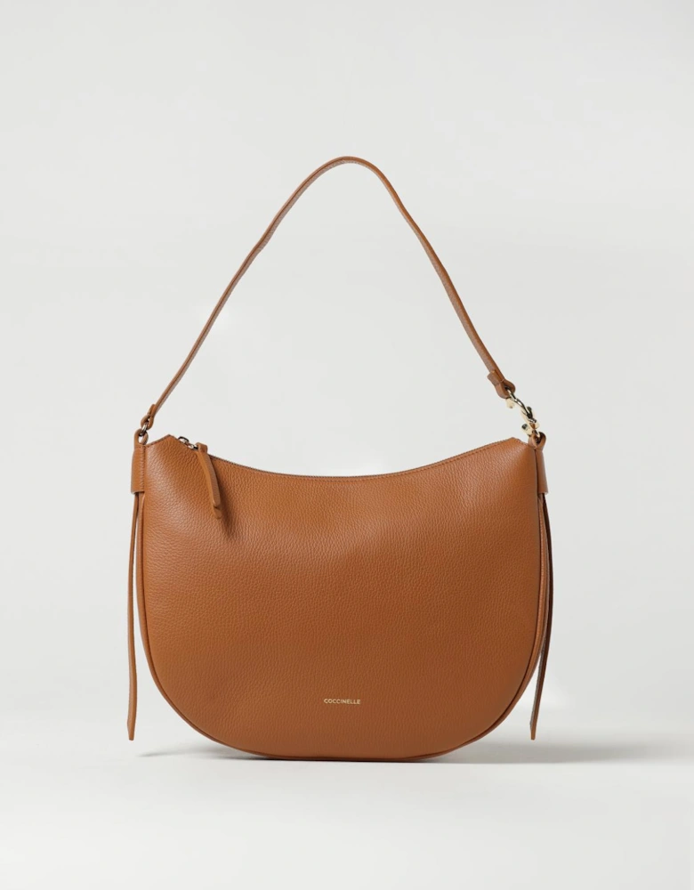 Arlettis Half Moon Leather Shoulder Bag