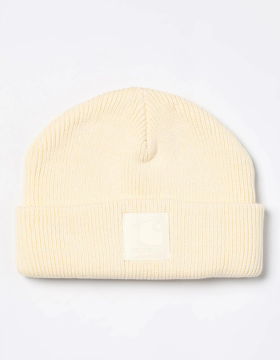 Rib Knit Beanie Square Logo Patch, 3 of 2