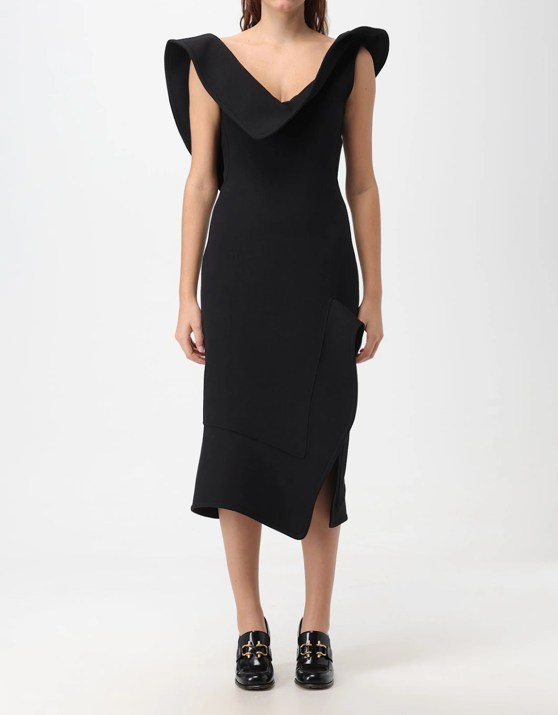 Neoprene Asymmetrical Hem Dress, 6 of 5