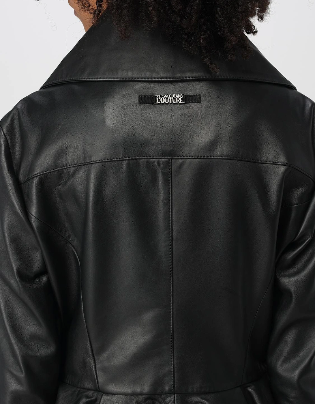 Peplum Leather Jacket LaceUp Detail
