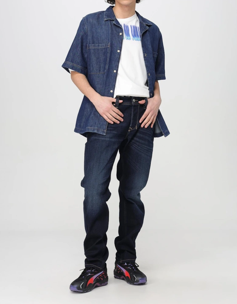 Denim Shirt Short Sleeve Casual