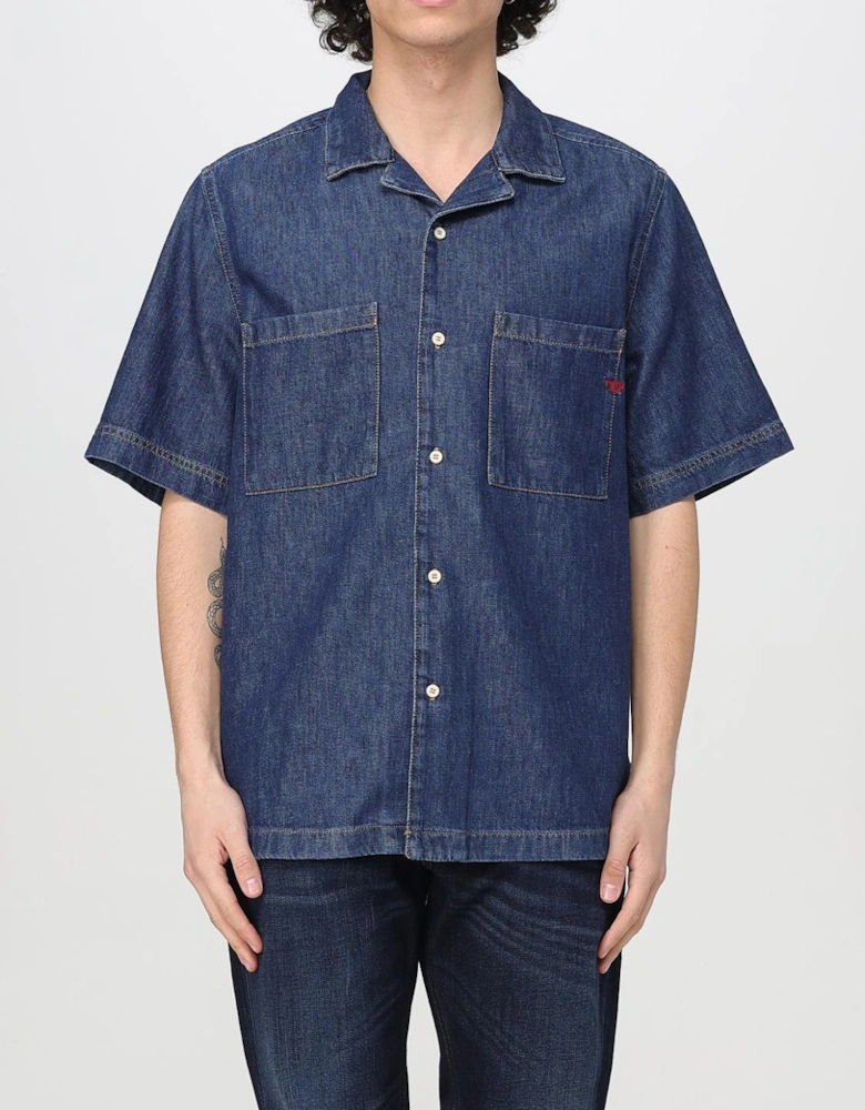 Denim Shirt Short Sleeve Casual