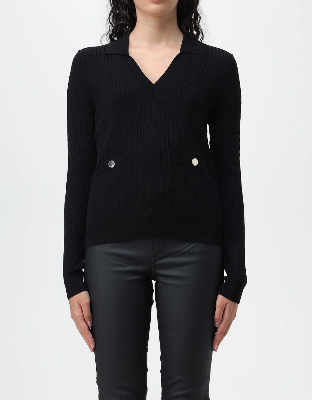 Cable Knit Collared Sweater, 4 of 3