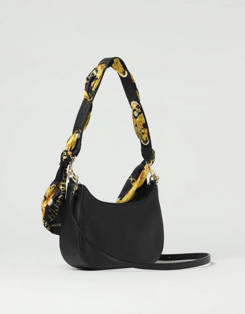 Crescent Bag Silk Scarf Accent