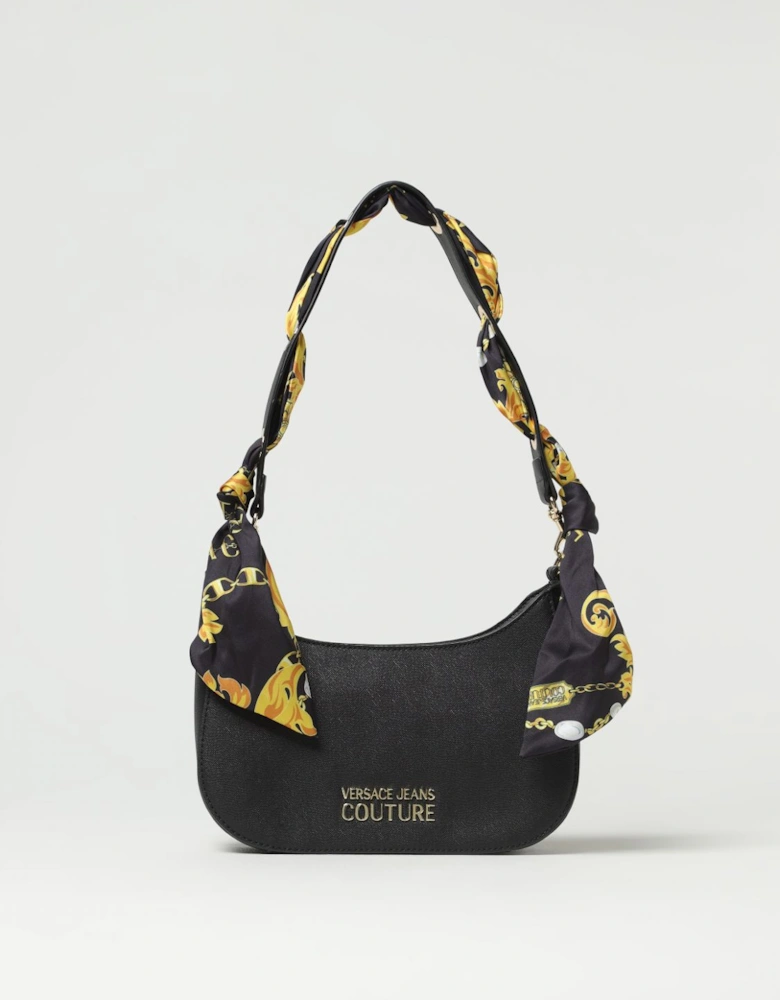 Crescent Bag Silk Scarf Accent