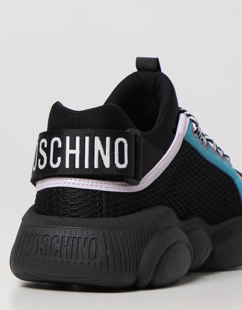 Designer Leather Sneakers with Bold Accents