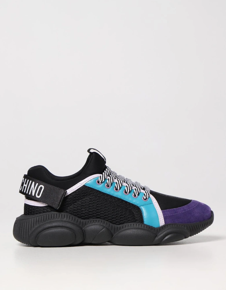 Designer Leather Sneakers with Bold Accents