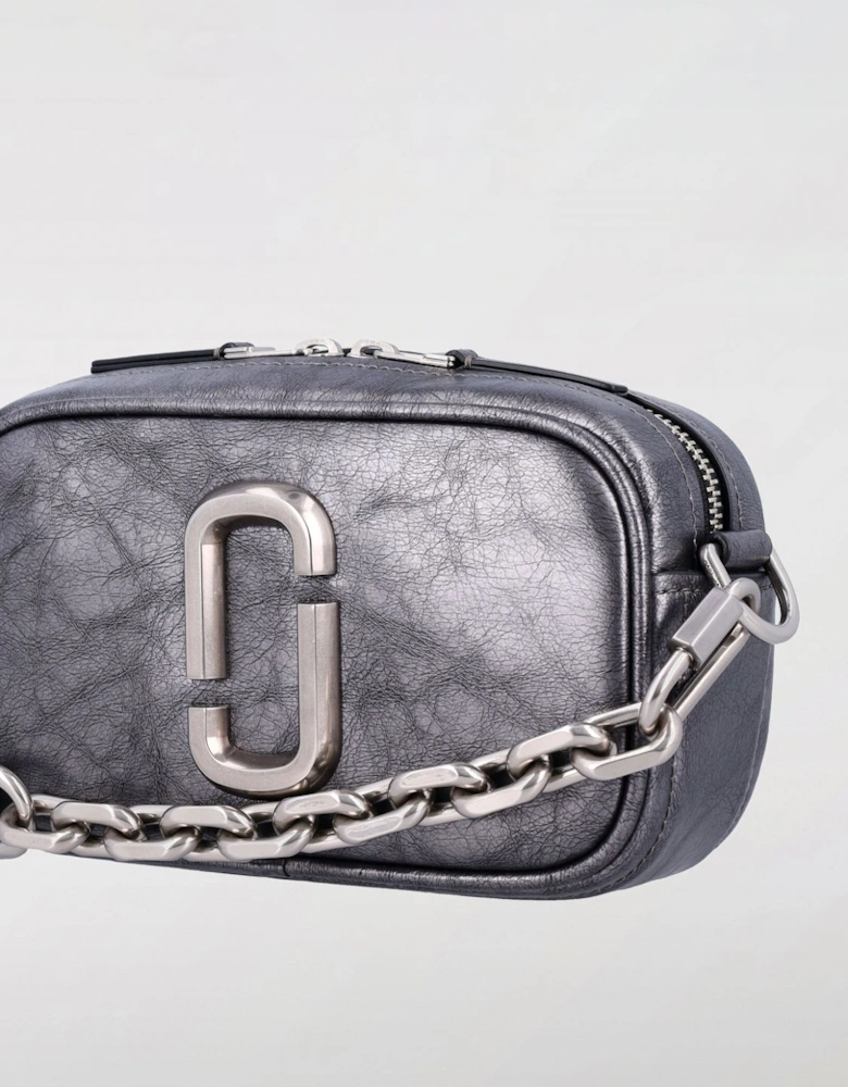 Snapshot Metallic Chain Bag