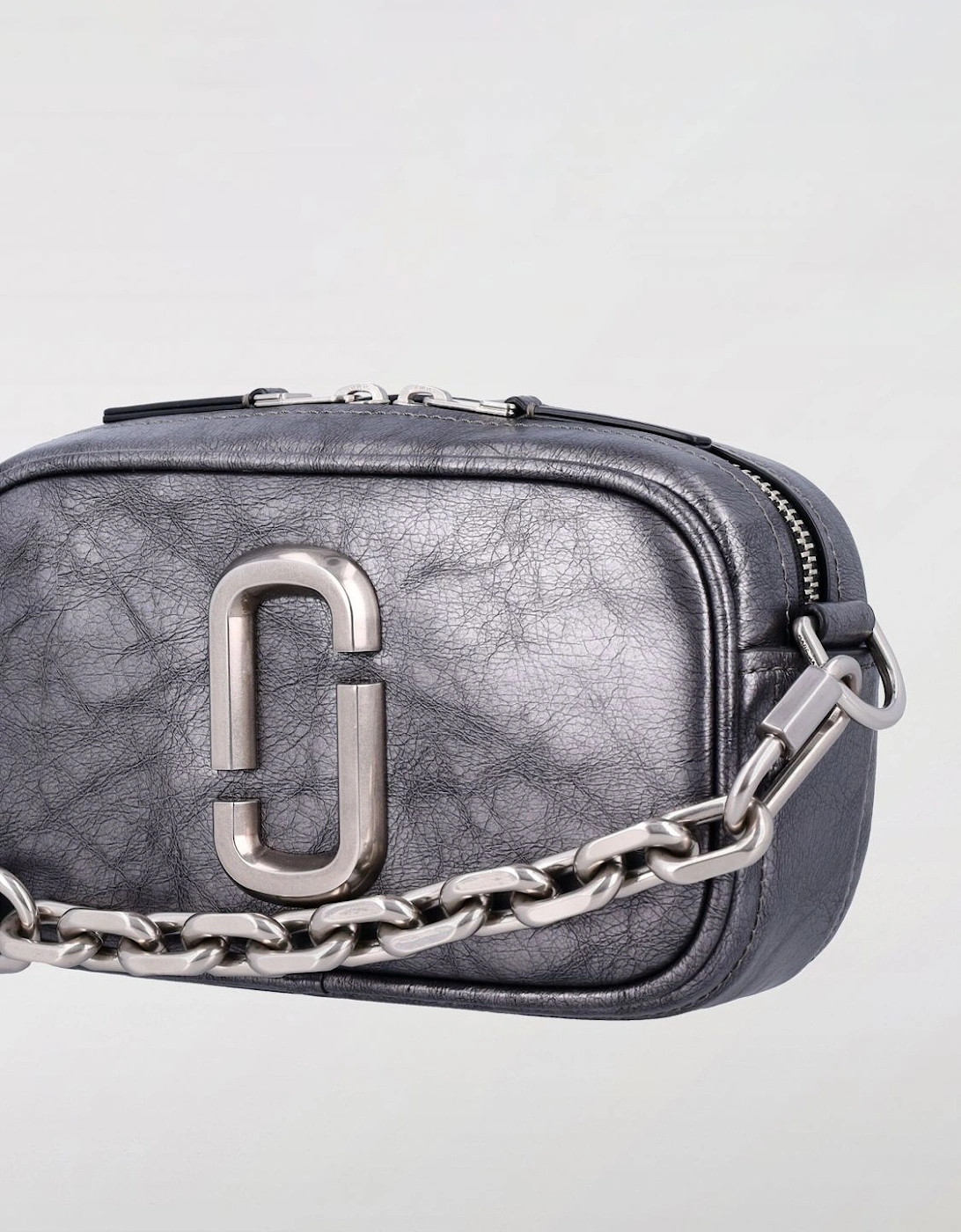 Snapshot Metallic Chain Bag