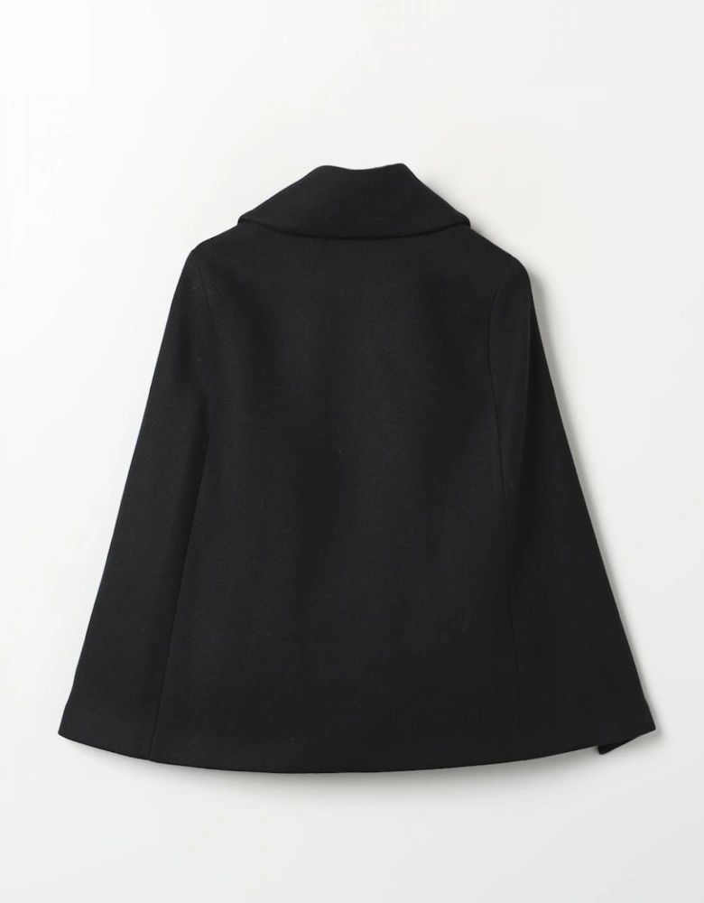 Double Breasted Cape Coat