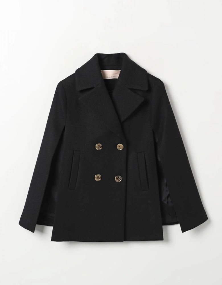 Double Breasted Cape Coat
