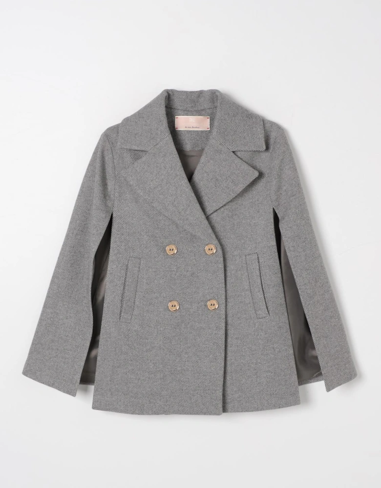Double Breasted Cape Coat