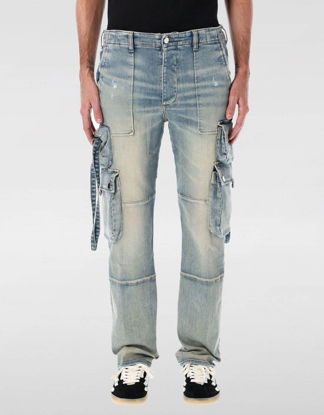 MX1 Distressed Denim Cargo Pants, 5 of 4