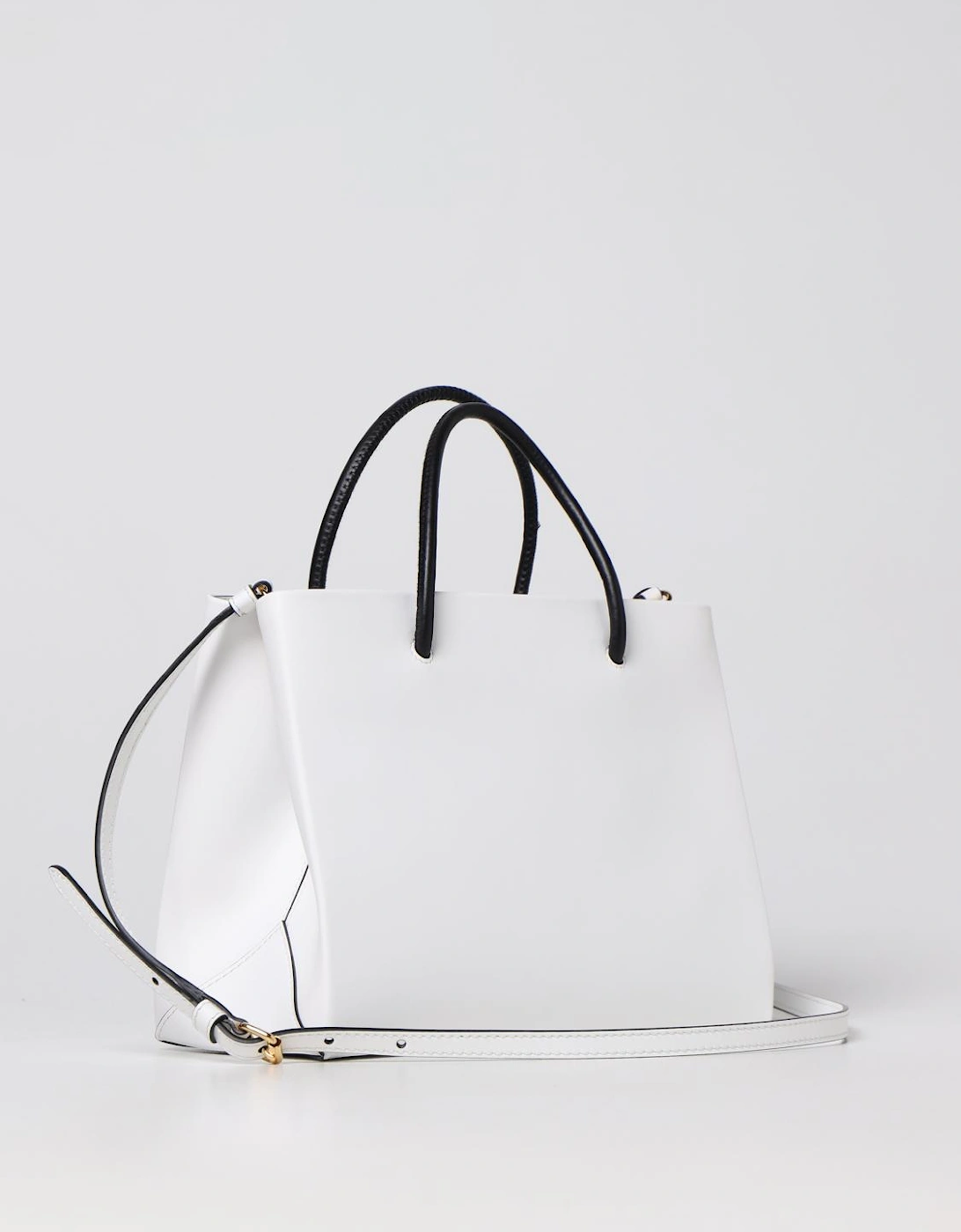 Couture Leather Tote Bag with Embossed Logo