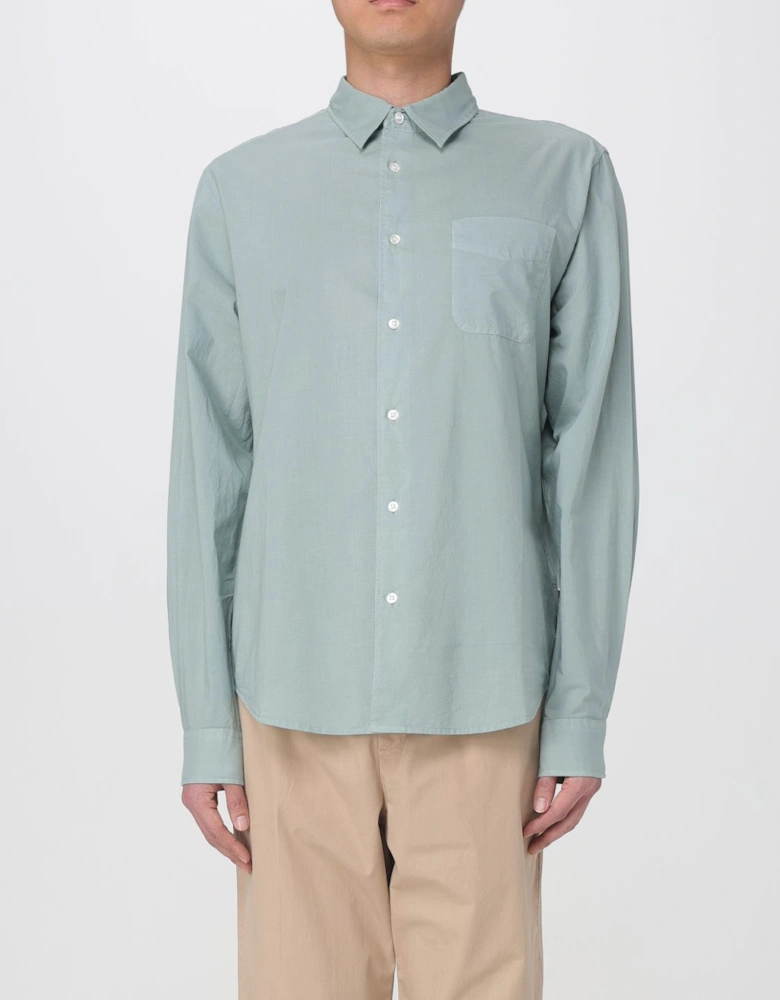 Classic Shirt with Pocket Long Sleeves and Button Closure