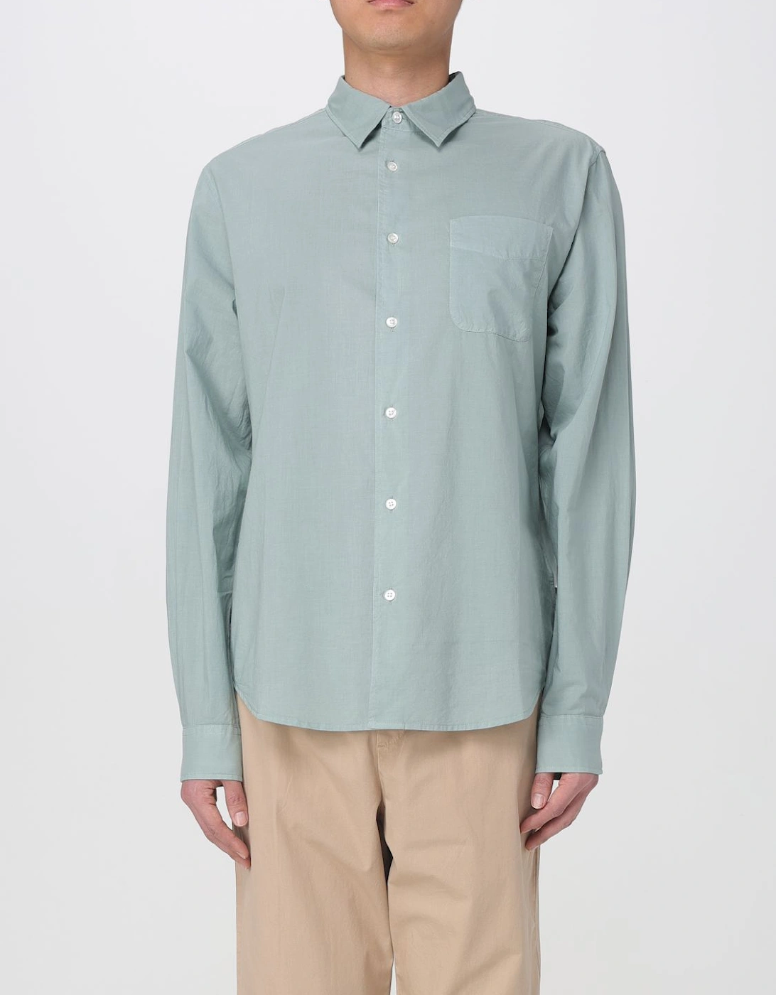 Classic Shirt with Pocket Long Sleeves and Button Closure, 6 of 5
